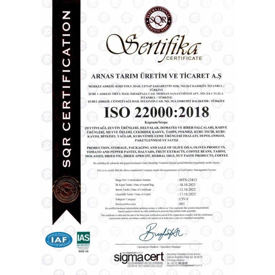 Bahar Natürel Sızma Zeytinyağı 250 ml Cam Şişe - Soğuk Sıkım