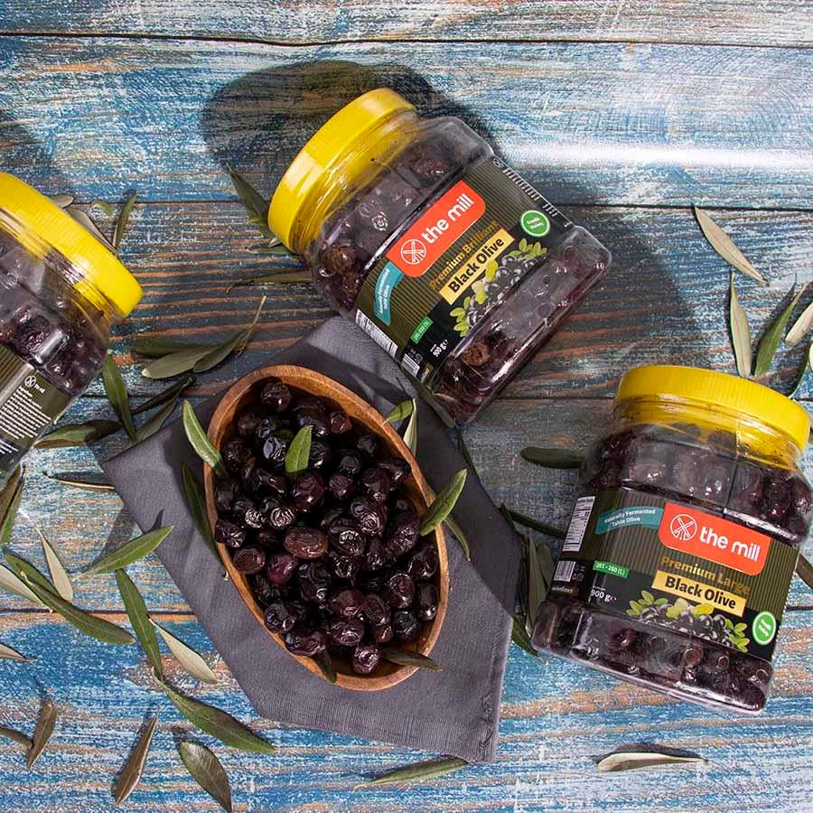 The Mill Doğal Fermente Siyah Zeytin 900 g PET Kavanoz - XS