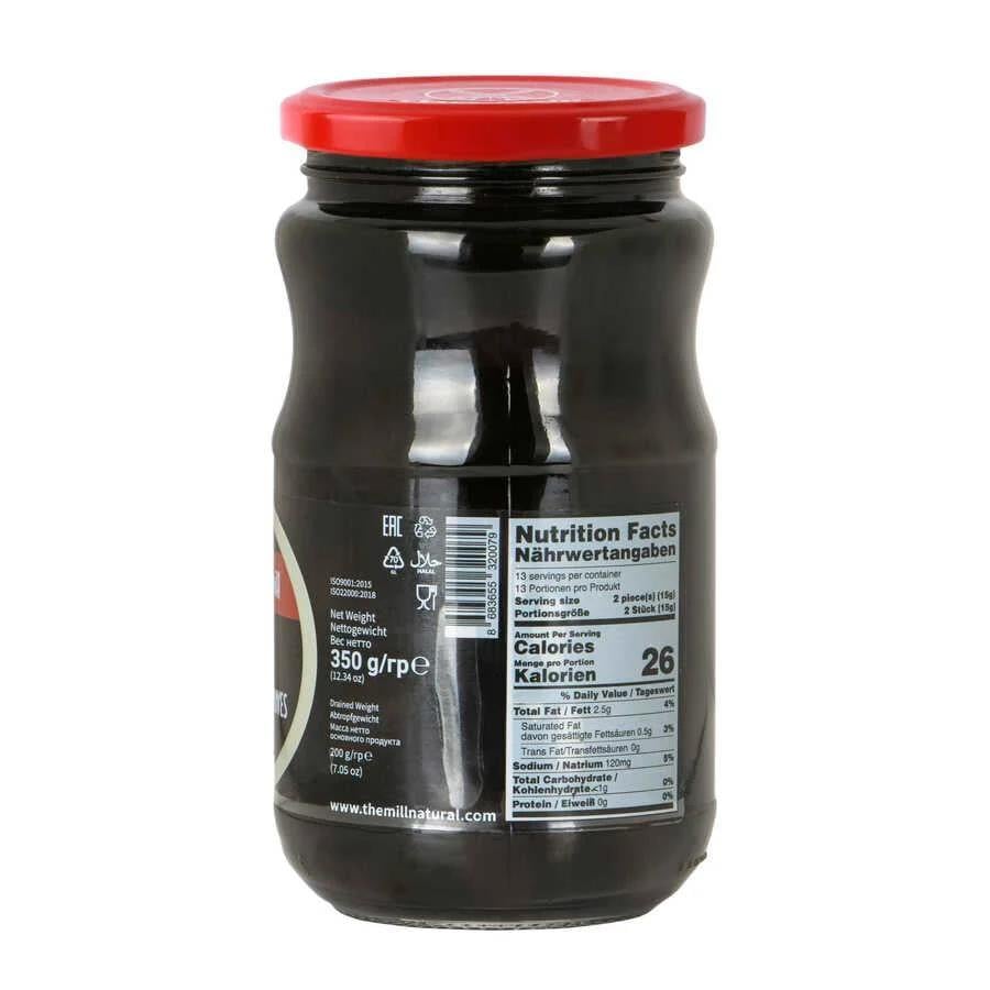 The Mill Fit Siyah Zeytin 350 gr Cam Kavanoz 