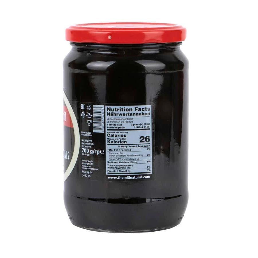 The Mill Fit Siyah Zeytin 700 gr Cam Kavanoz