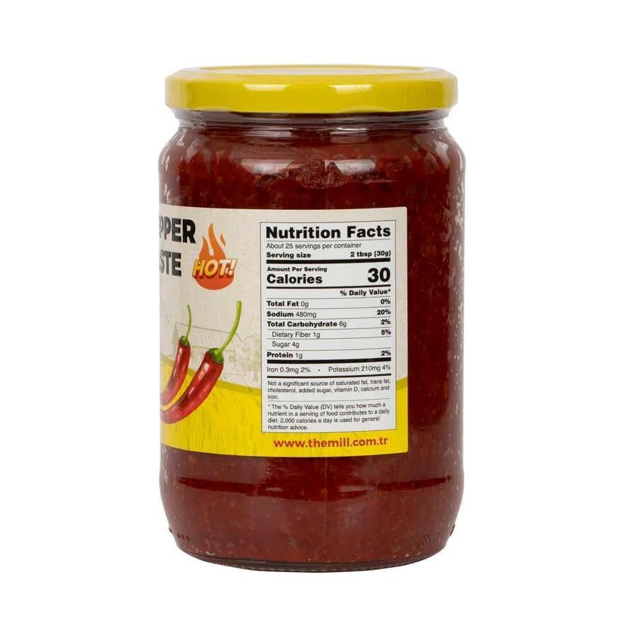 The Mill Gurme Acı Biber Salçası 750 gr Cam Kavanoz 