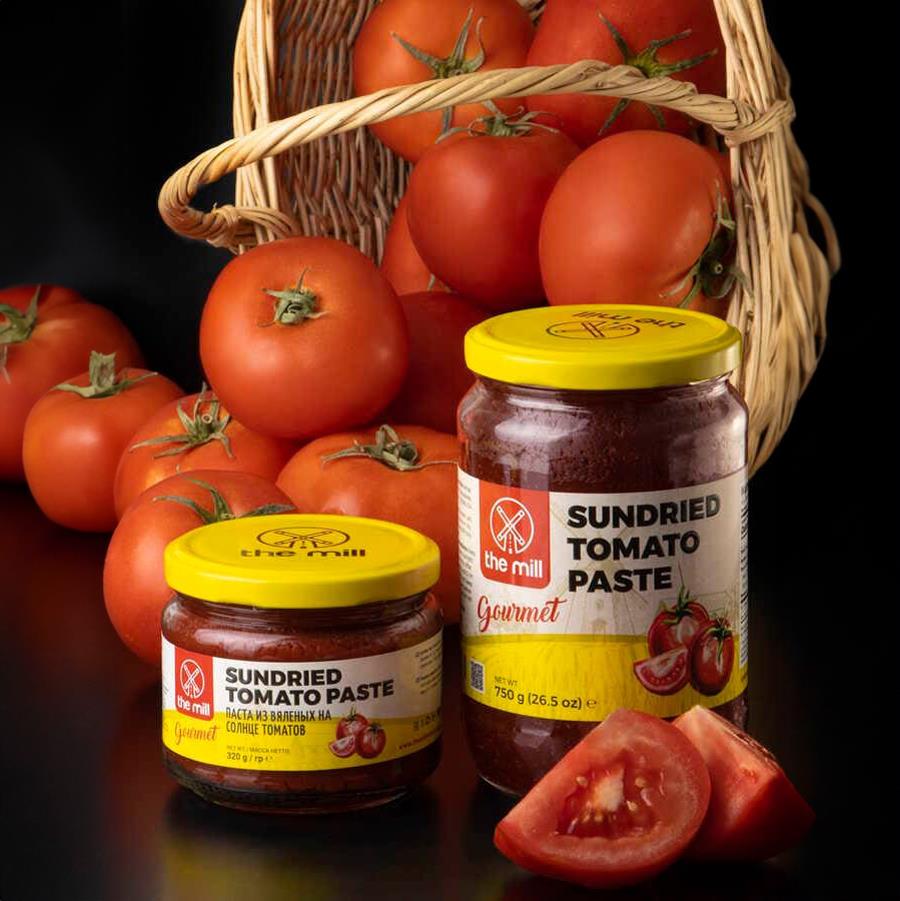 The Mill Gurme Güneşte Kurutulmuş Domates Salçası 320 gr Cam Kavanoz 