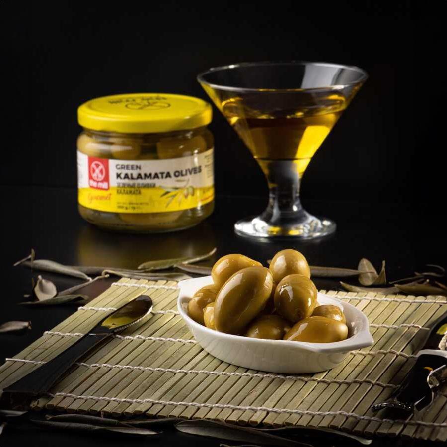 The Mill Gurme Yeşil Kalamata Zeytin 300 gr Cam Kavanoz 