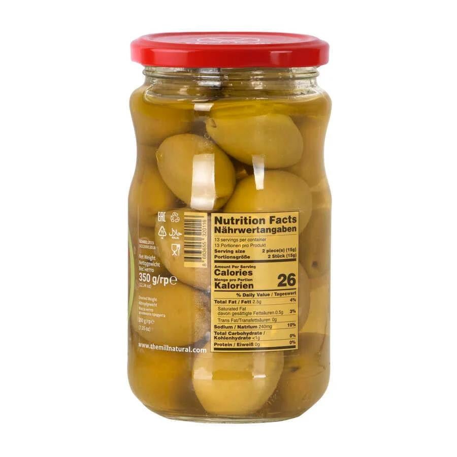 The Mill Kokteyl Yeşil Zeytin 350 gr Cam Kavanoz 