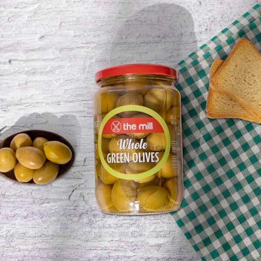 The Mill Kokteyl Yeşil Zeytin 700 gr Cam Kavanoz 