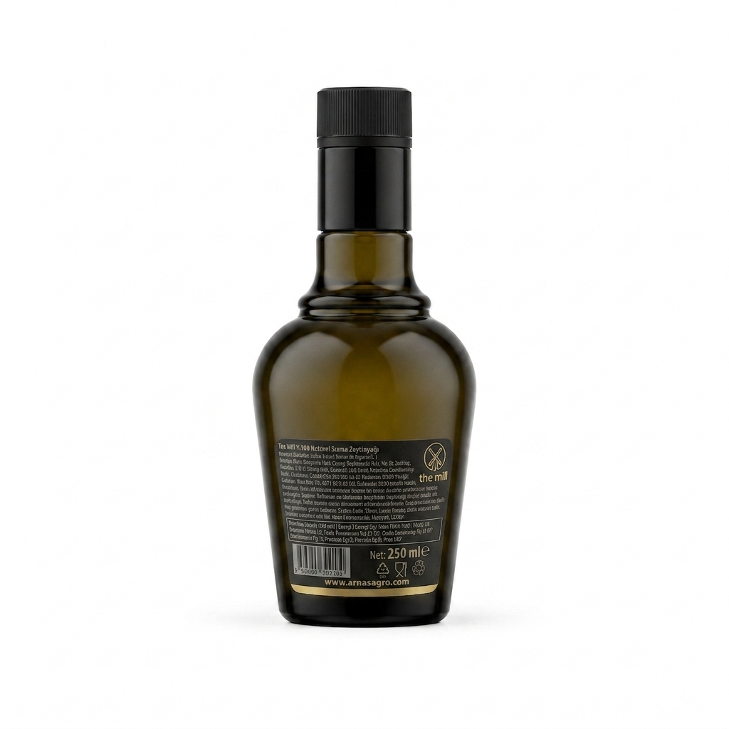 The Mill Premium Erken Hasat Soğuk Sıkım Naturel Sızma Zeytinyağı 250 ml Cam Şişe
