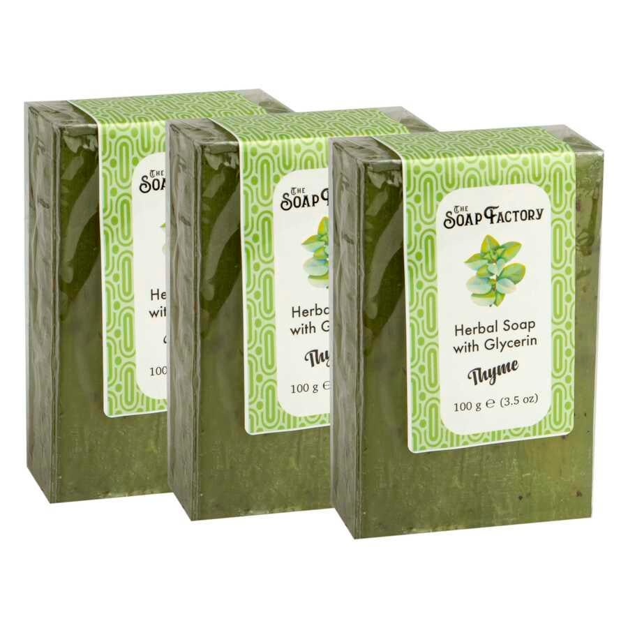 The Soap Factory Gliserinli Kekik Sabunu 100 g x 3 Adet (Toplam 300 g) 