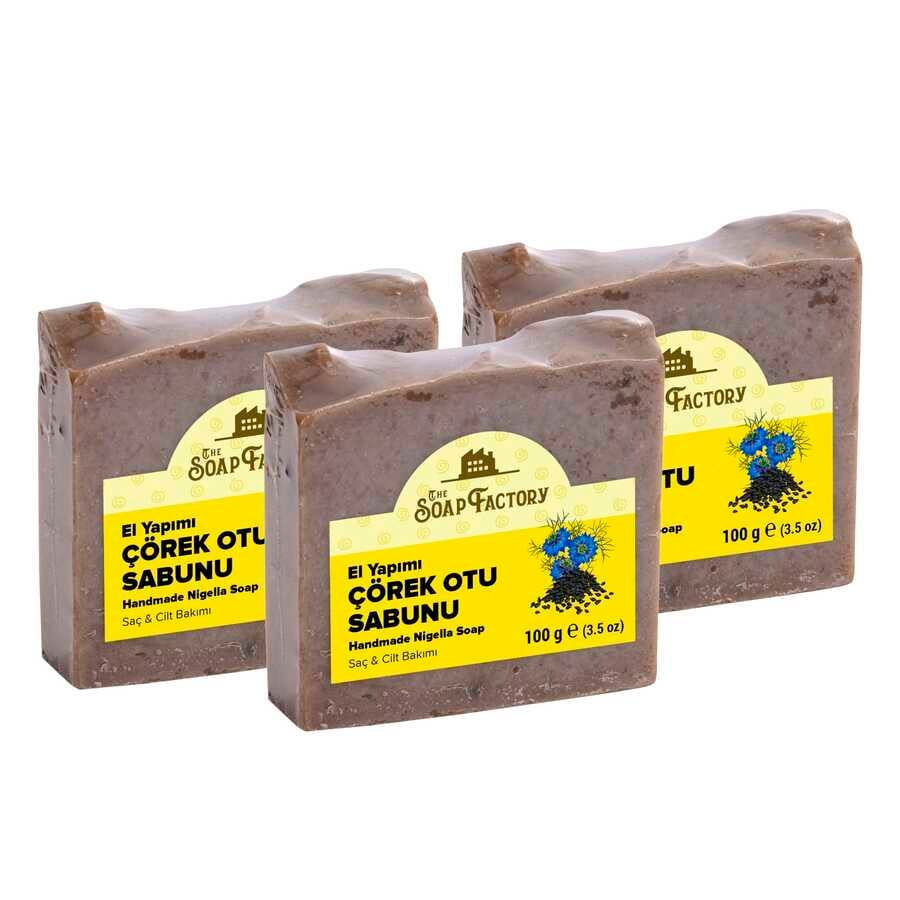 The Soap Factory İpek Seri El Yapımı Çörek Otu Sabunu 100 g x 3 Adet (Toplam 300 g) 