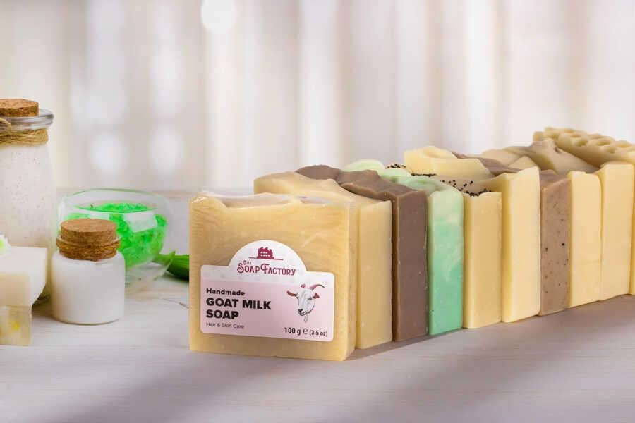 The Soap Factory İpek Seri El Yapımı Keçi Sütü Sabunu 100 g x 3 Adet (Toplam 300 g) 