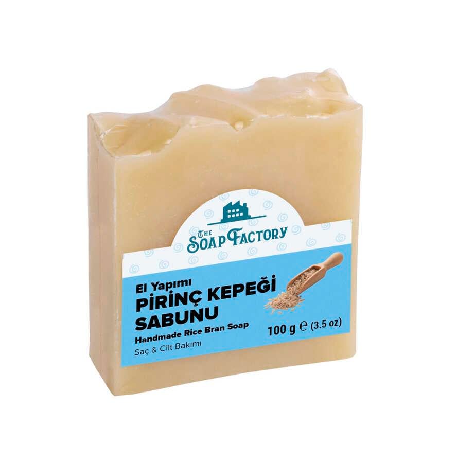 The Soap Factory İpek Seri El Yapımı Pirinç Kepeği Sabunu 100 g  x 3 Adet (Toplam 300 g) 