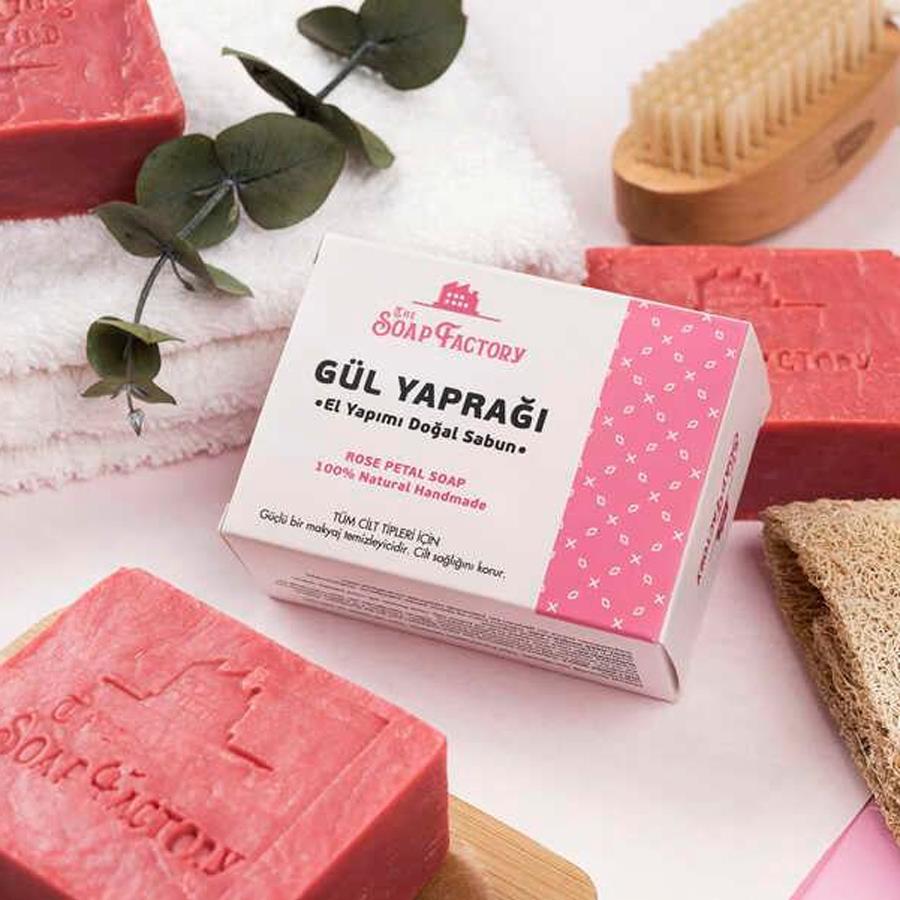 The Soap Factory Klasik Seri El Yapımı Gül Yaprağı Sabunu 110 g 