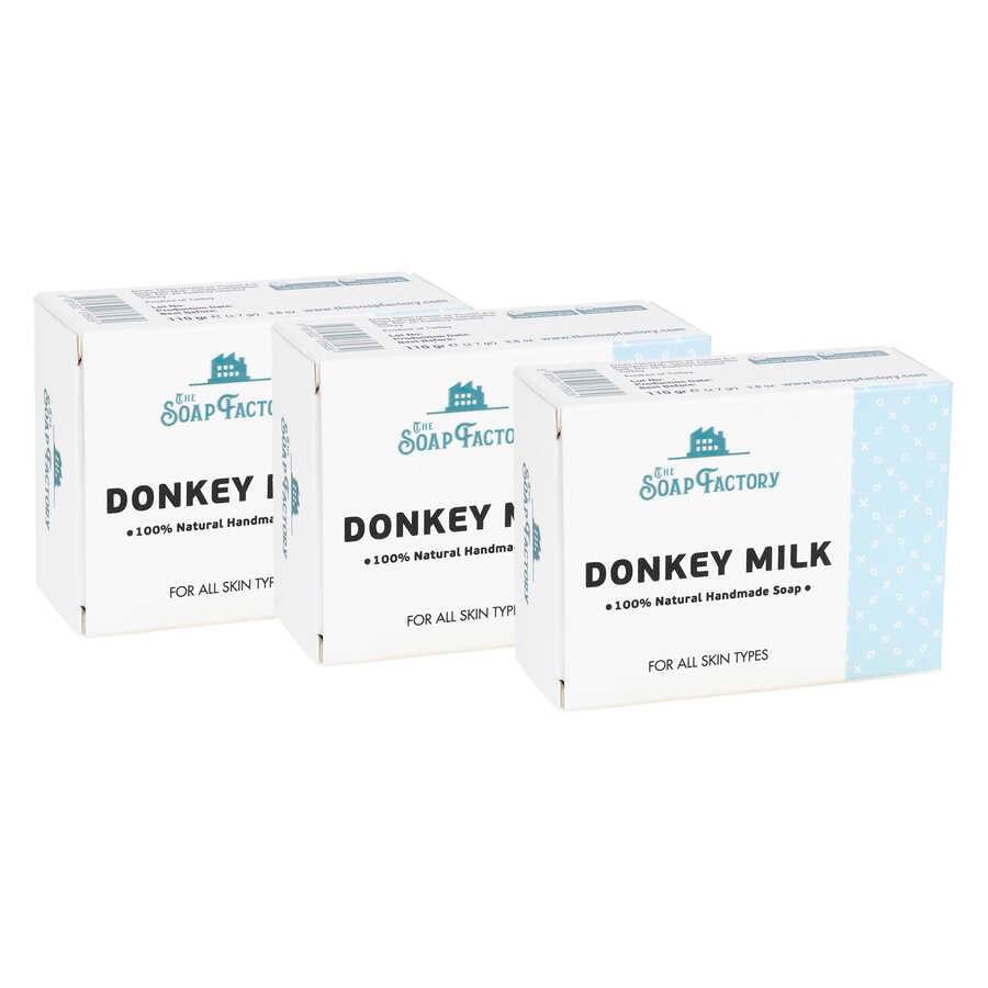 The Soap Factory Klasik Seri El Yapımı Eşek Sütü Sabunu 110 g x 3 Adet (Toplam 330 g) 