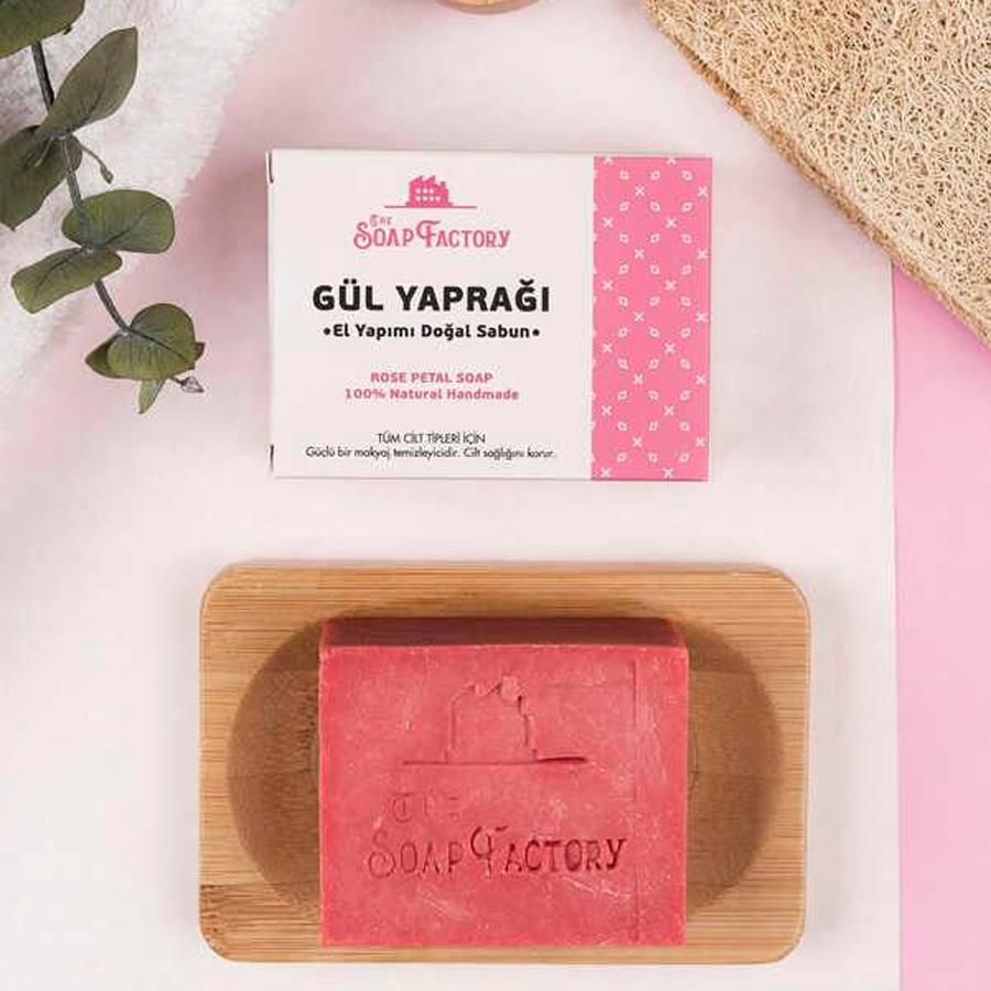 The Soap Factory Klasik Seri El Yapımı Gül Yaprağı Sabunu 110 g 