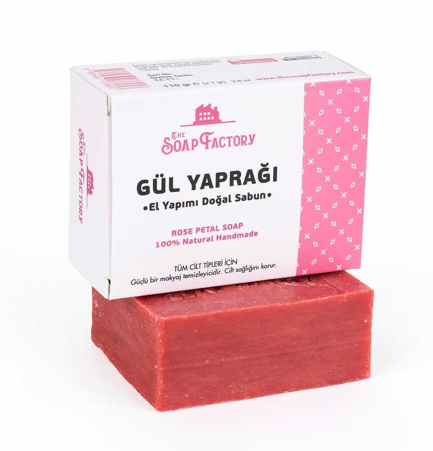 The Soap Factory Klasik Seri El Yapımı Gül Yaprağı Sabunu 110 g x 3 Adet (Toplam 330 g)