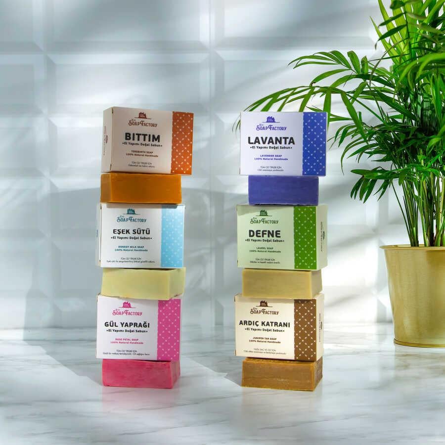 The Soap Factory Klasik Seri El Yapımı Gül Yaprağı Sabunu 110 g x 3 Adet (Toplam 330 g)