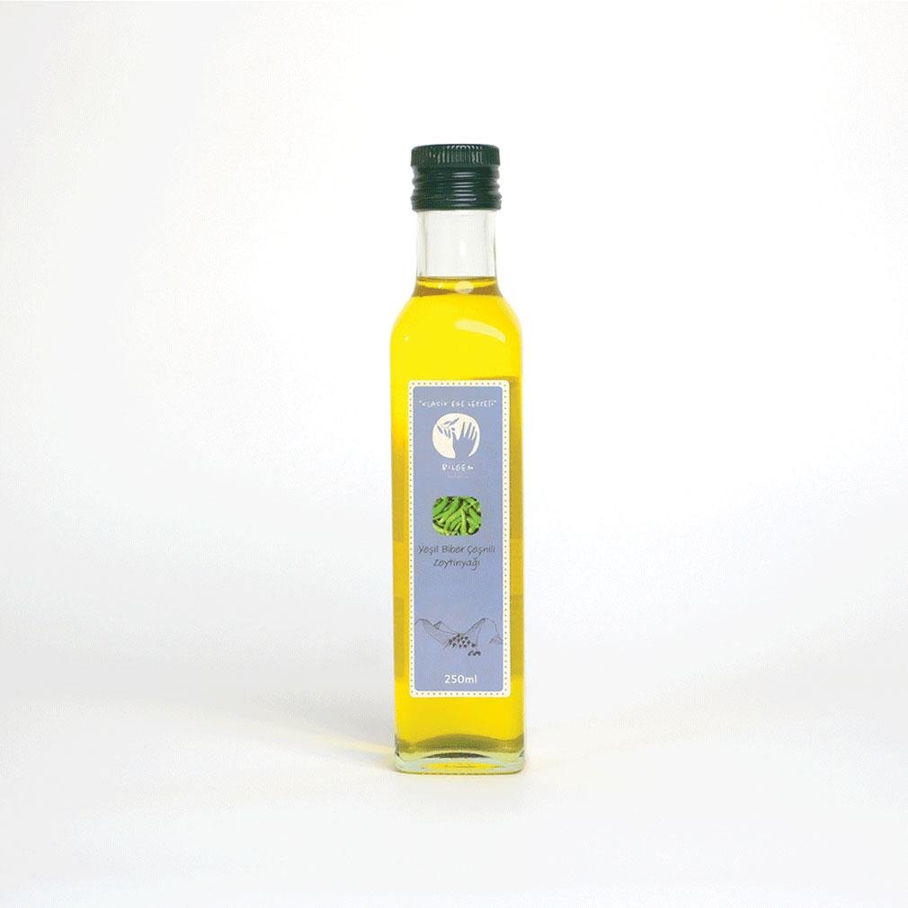 Bilgem Yeşil Biber Çeşnili Zeytinyağı 250 ml