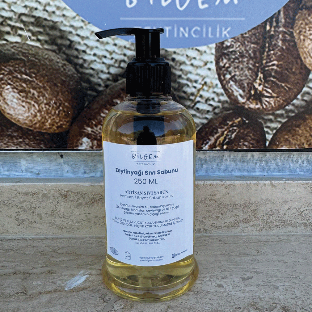 Bilgem Zeytin - Hamam Kokulu Zeytinyağlı Sıvı Sabun 250 ml