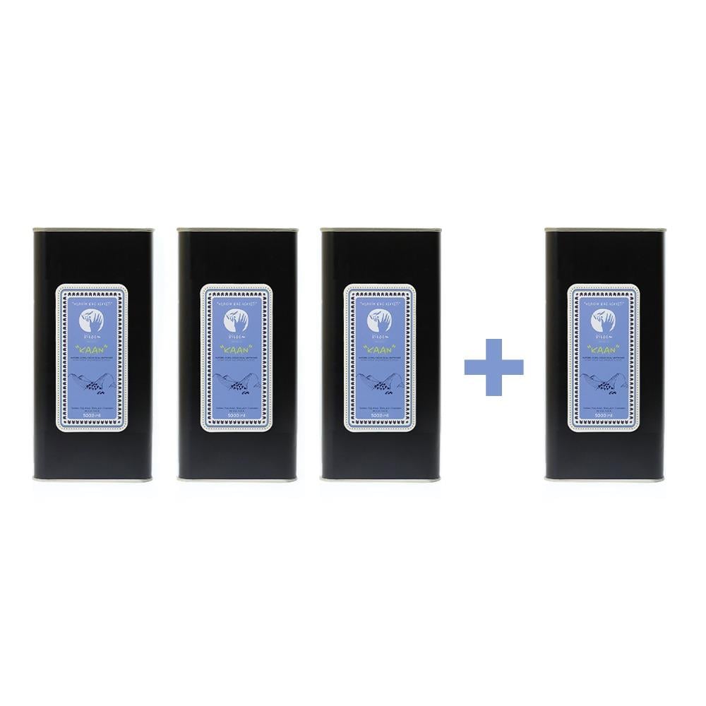 Kaan - Olgun Hasat Naturel Sızma Zeytinyağı - 4x5 Lt (4 lü Paket)
