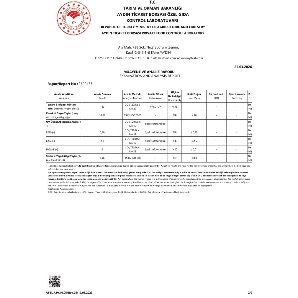 Kaan - Organik Erken Hasat Naturel Sızma Zeytinyağı 5 lt