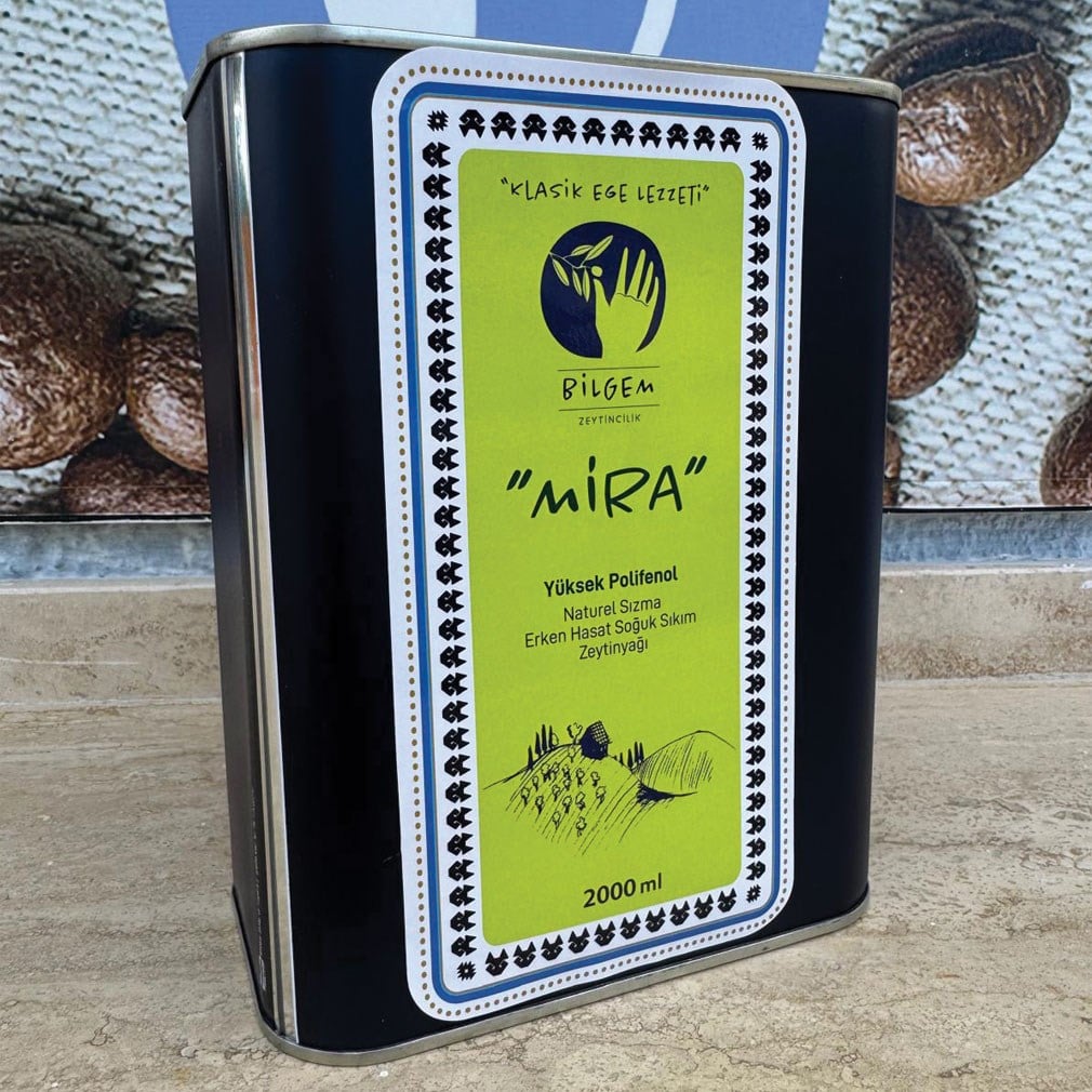 MİRA +349 Yüksek Polifenol Erken Hasat Zeytinyağı 2 Lt.