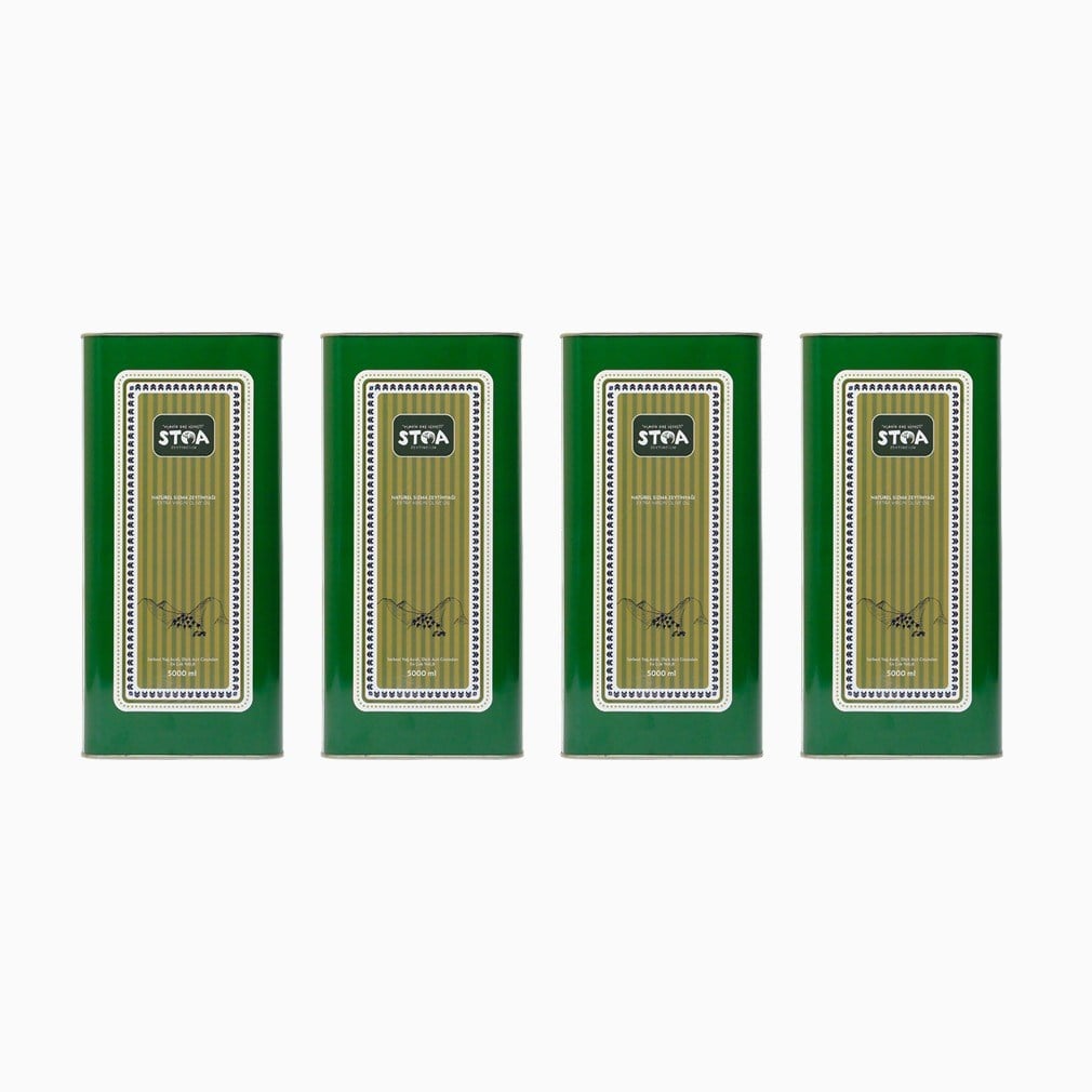 STOA - Soğuk Sıkım Naturel Sızma Zeytinyağı - 4x5 Lt(4''lü Paket)