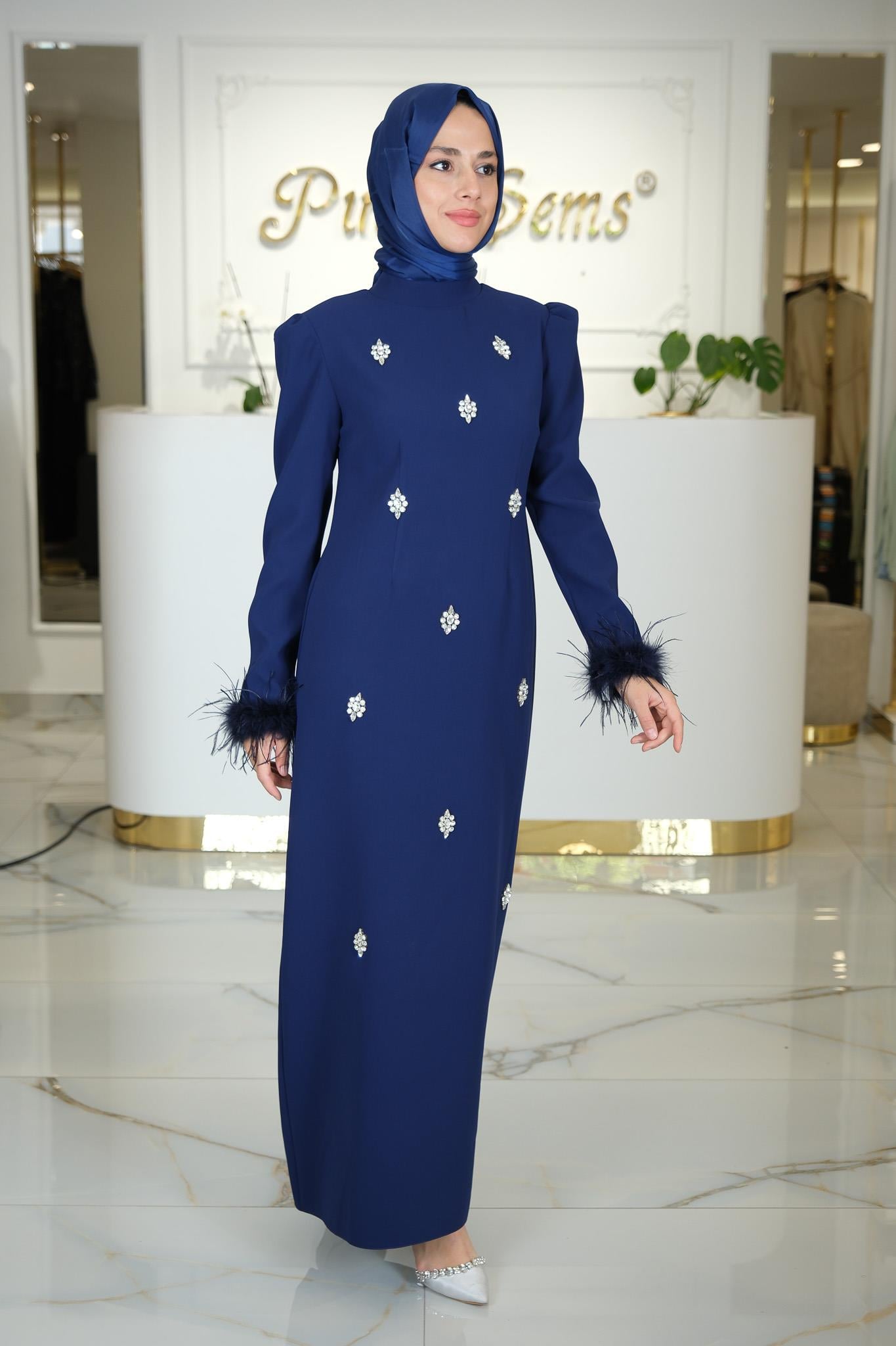 AYÇA ABİYE LACİVERT
