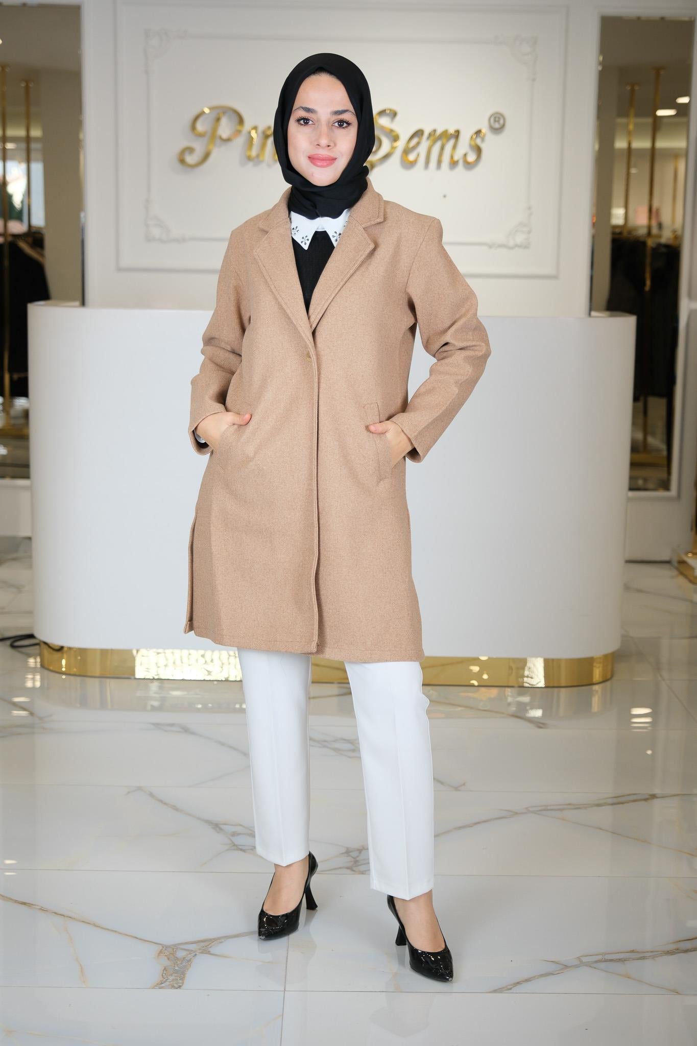 FLANEL KABAN CAMEL