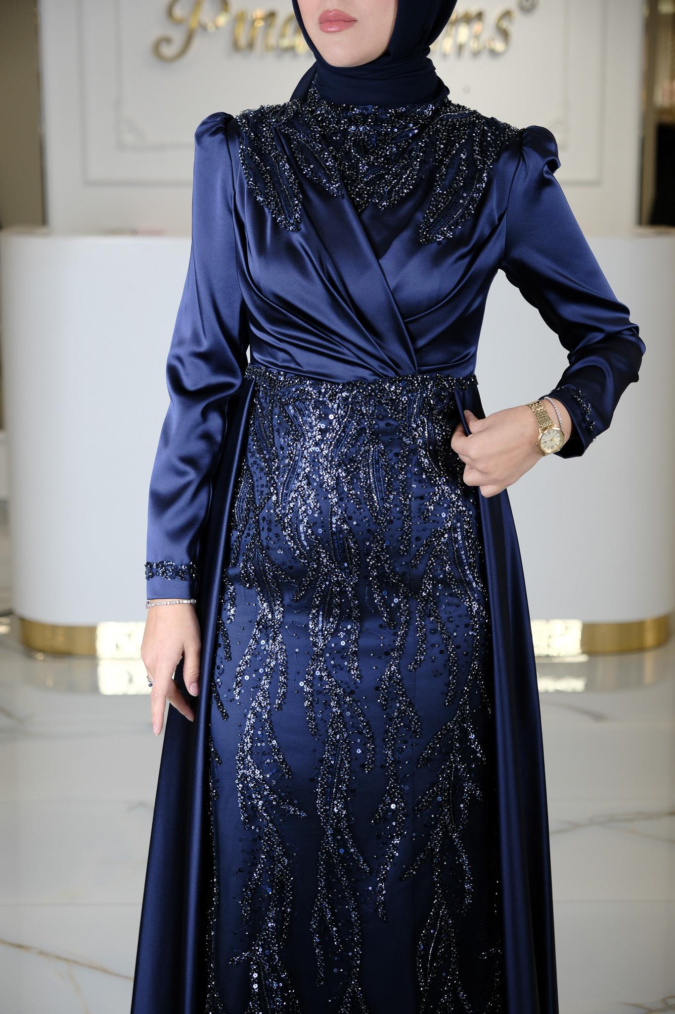HAFSA ABİYE LACİVERT