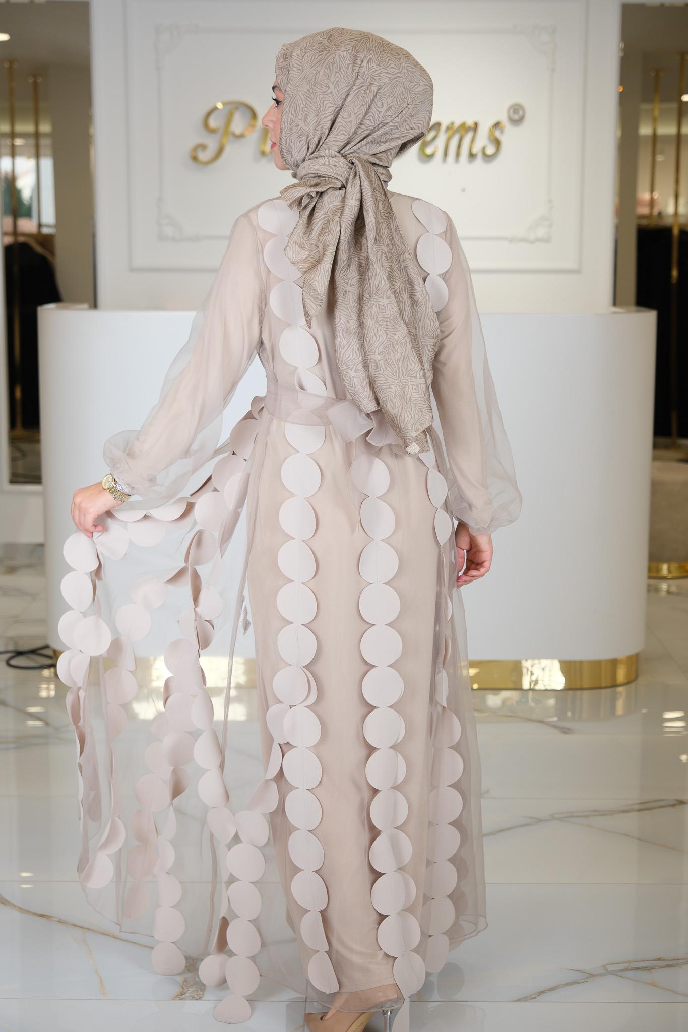 ORGANİZE ABAYA BEJ