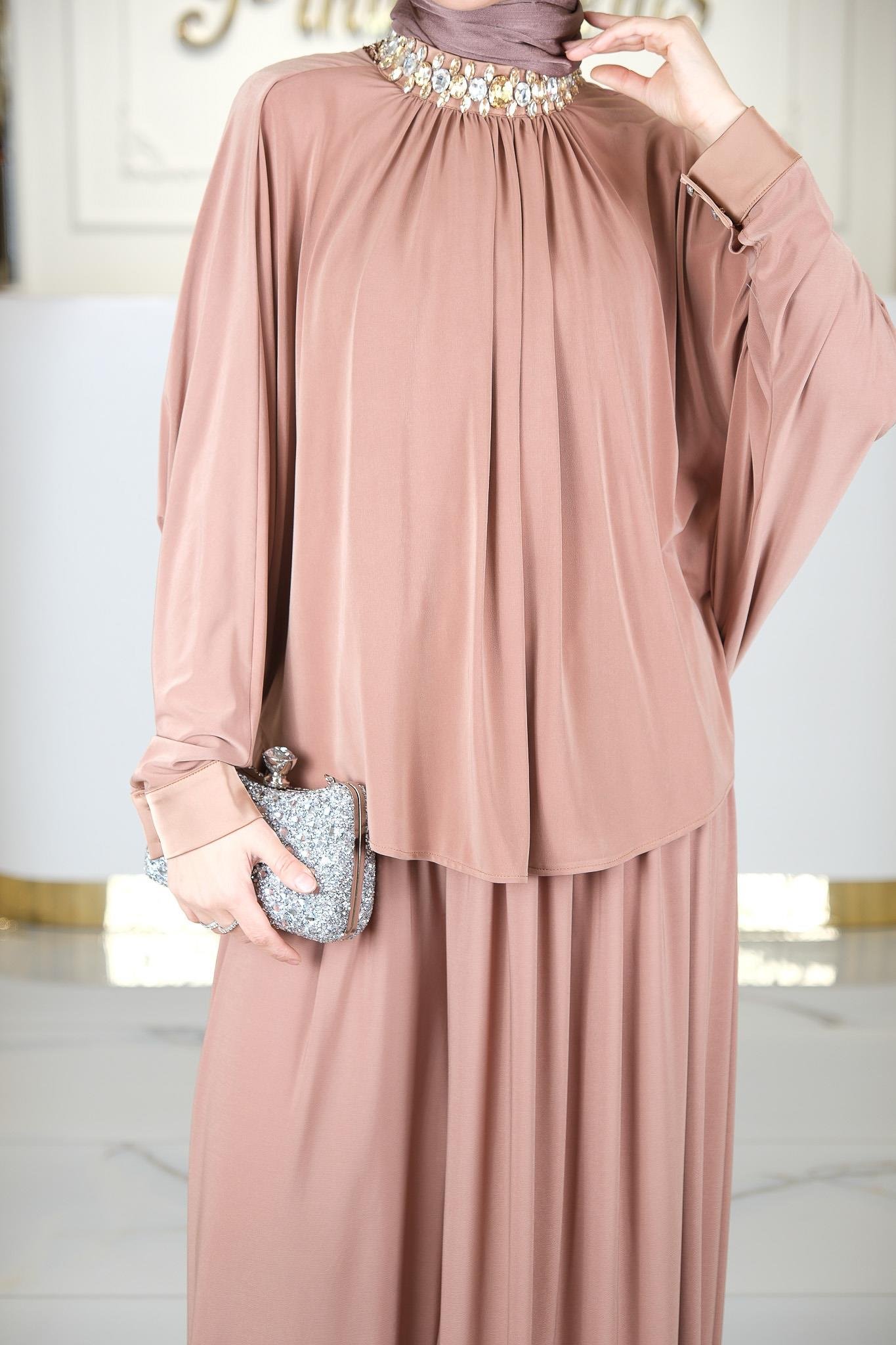 PANTOLONLU 2'Lİ TAKIM CAMEL