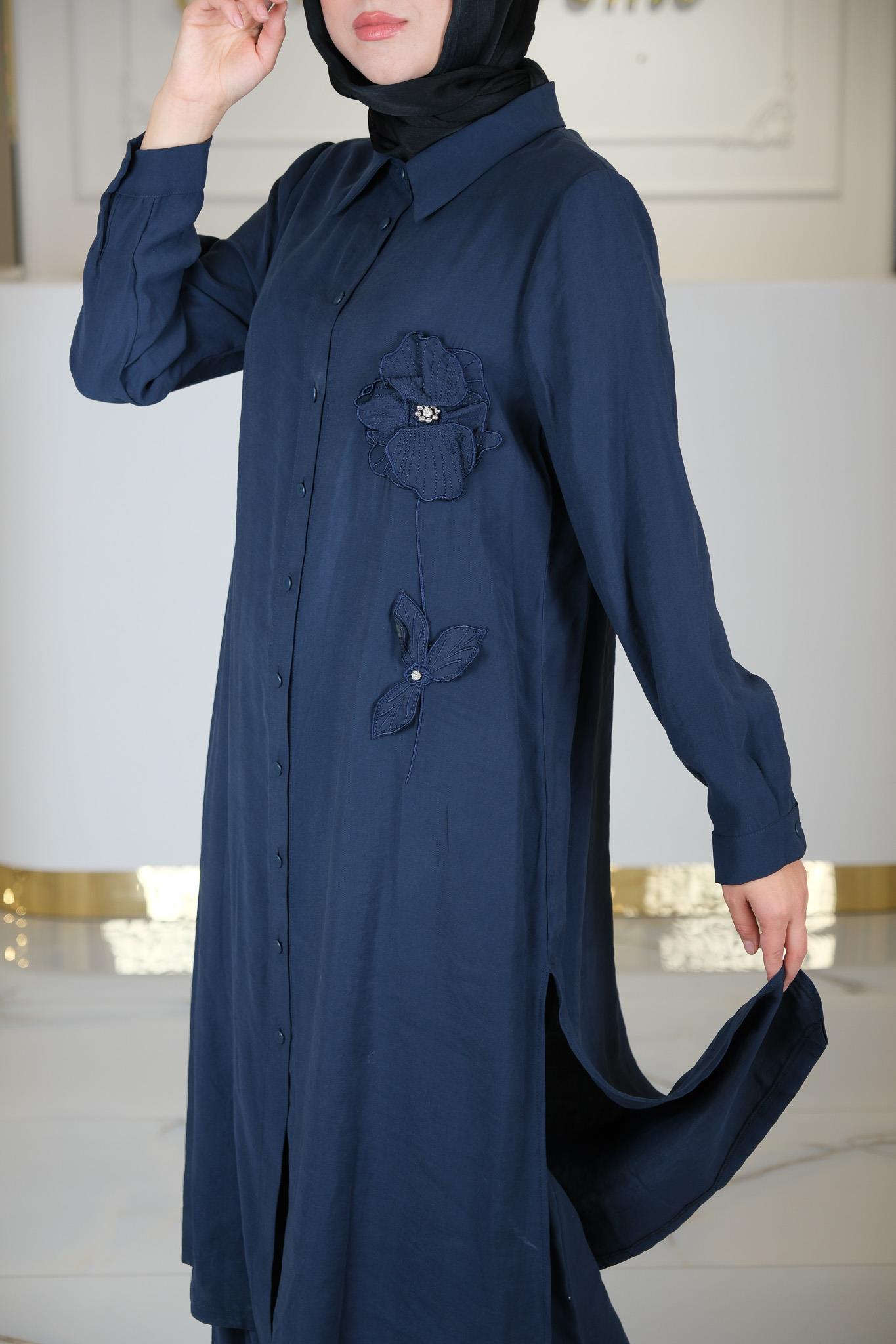 PANTOLONLU 2'Lİ TAKIM LACİVERT