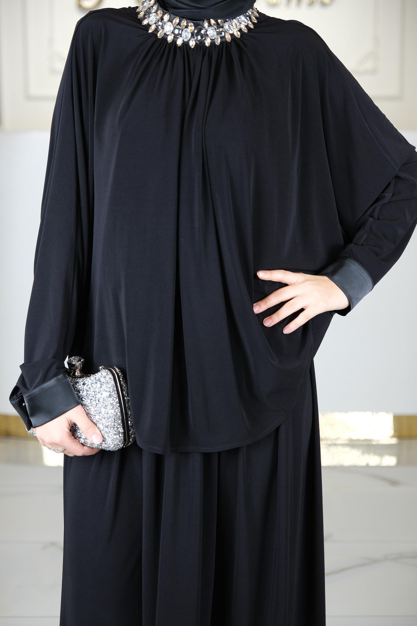 PANTOLONLU 2'Lİ TAKIM SİYAH