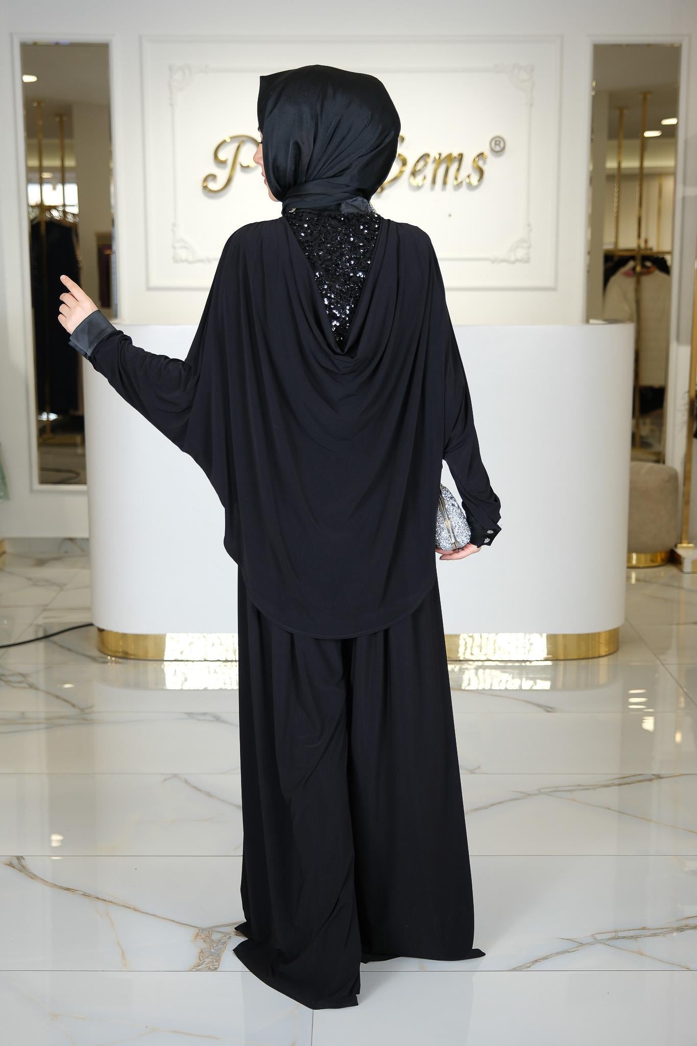 PANTOLONLU 2'Lİ TAKIM SİYAH