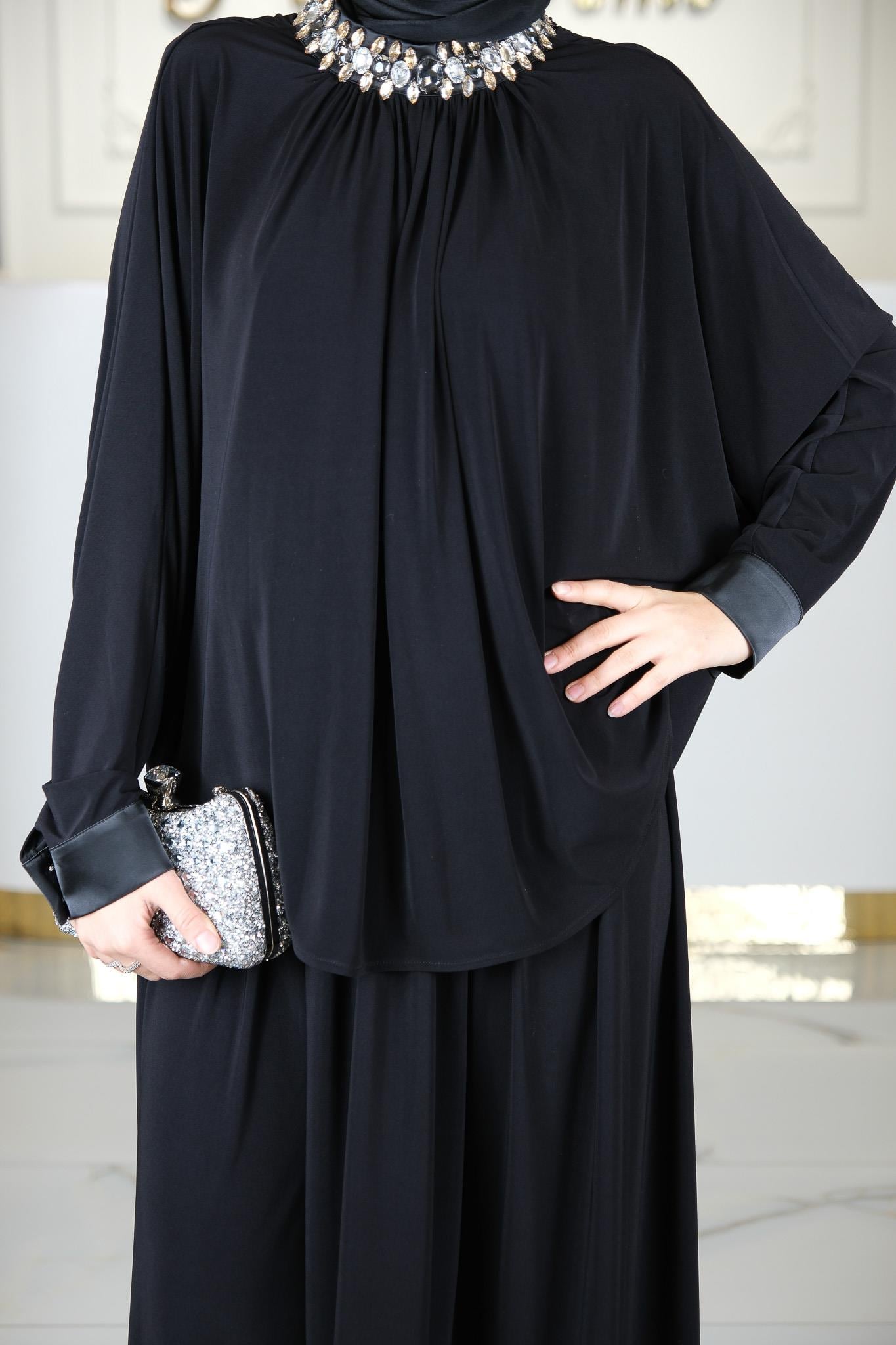 PANTOLONLU 2'Lİ TAKIM SİYAH