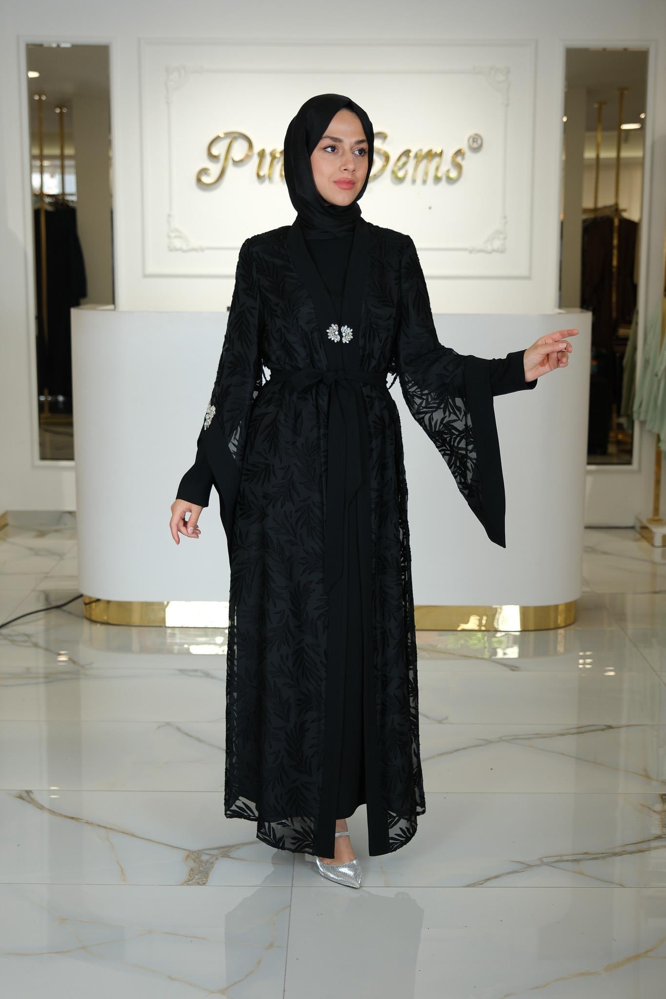 YAKMA ABAYA SIYAH