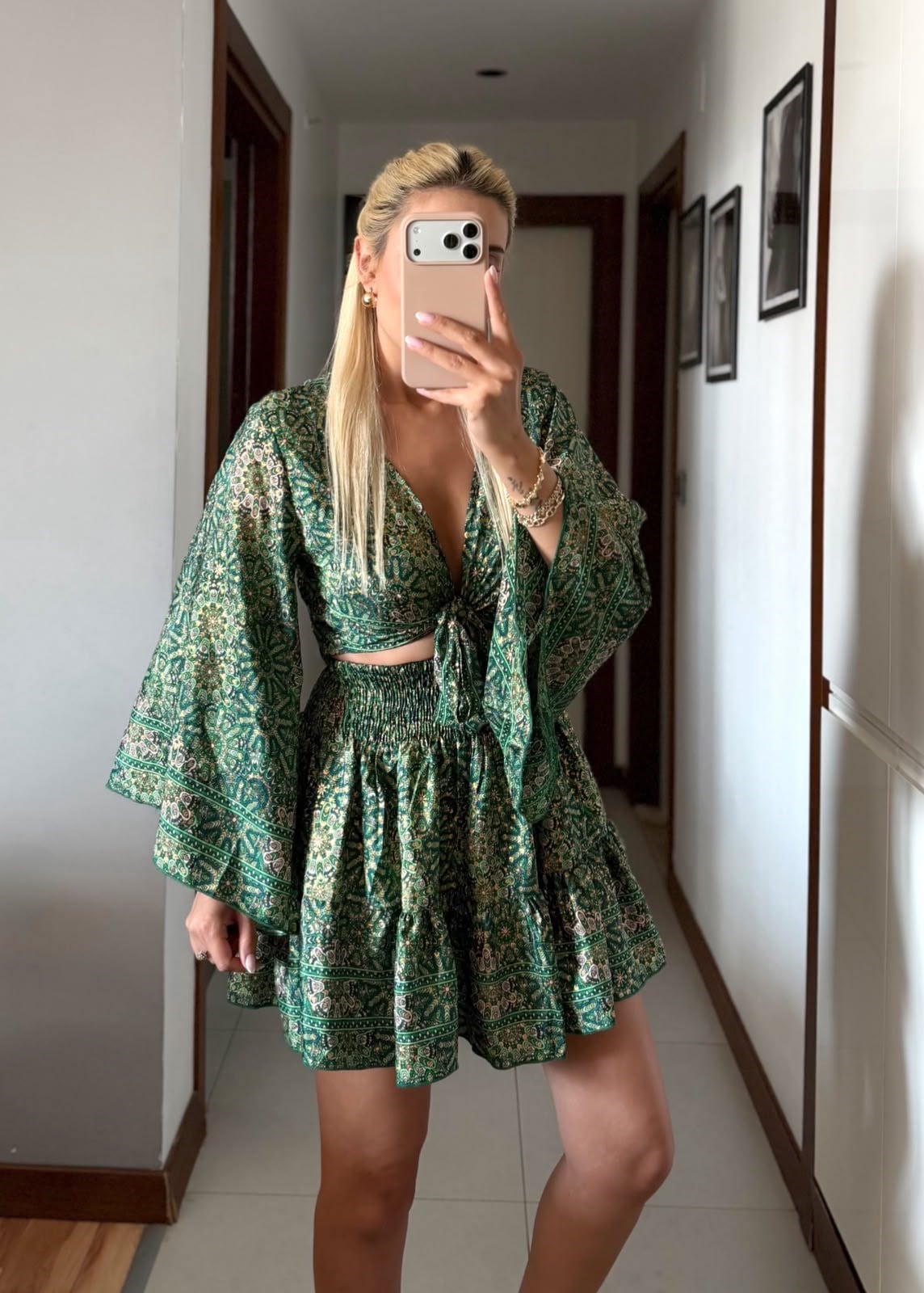 ALEXA HİNT İPEK BLUZ ETEK TAKIM