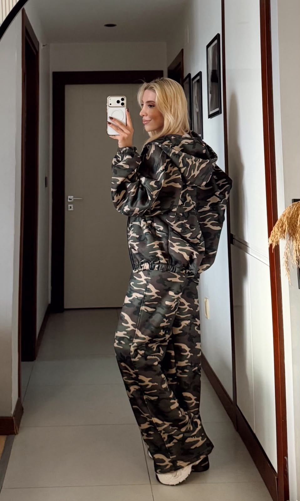 ANİCA YEŞİL KAMUFLAJ CEKET PANTOLON TAKIM 