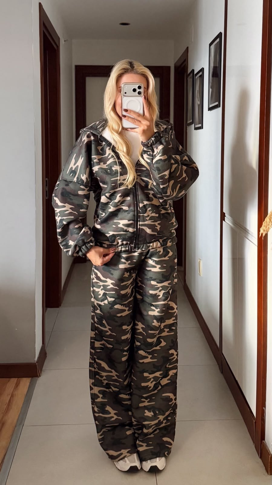 ANİCA YEŞİL KAMUFLAJ CEKET PANTOLON TAKIM 
