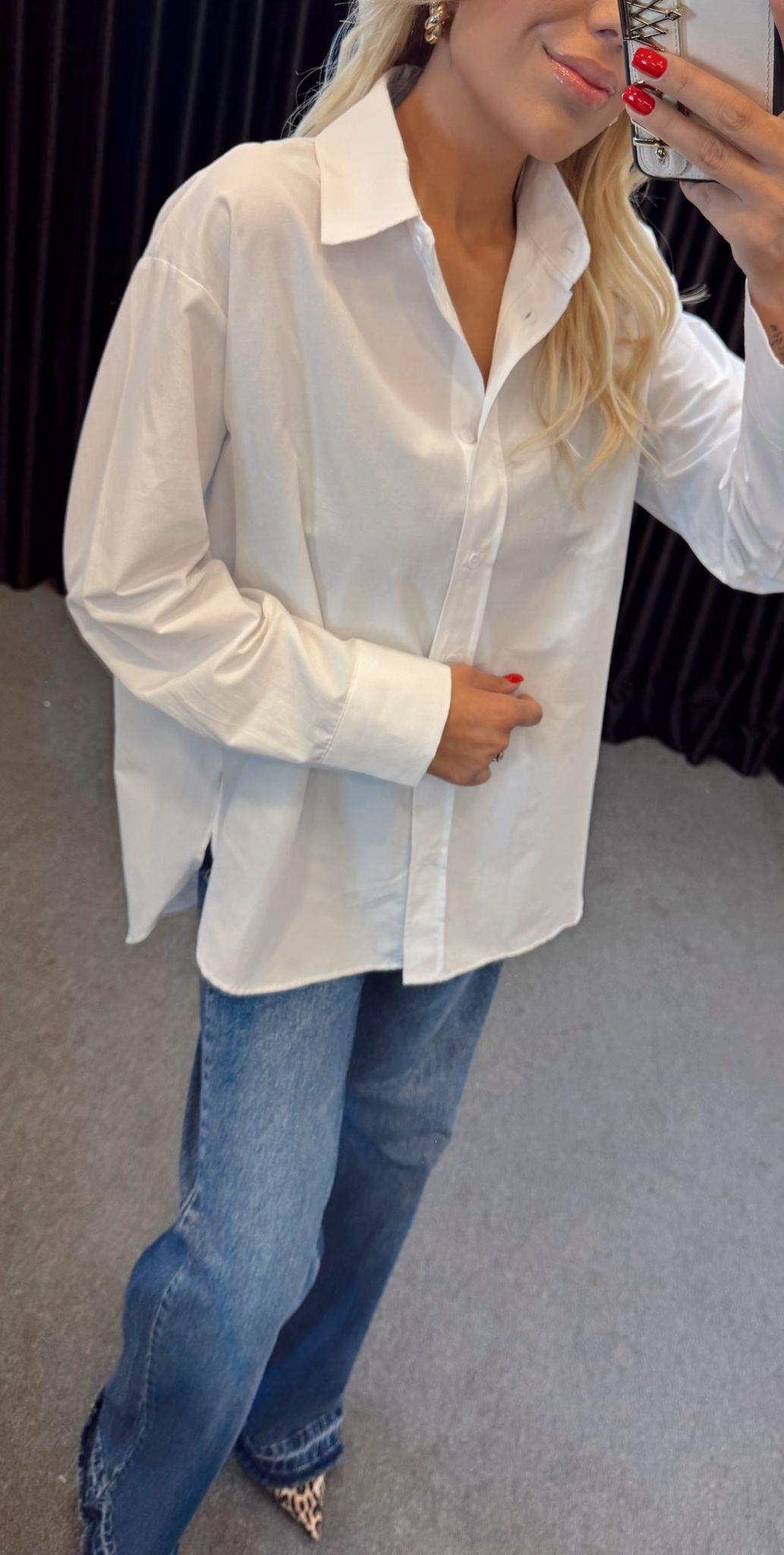 BASİC POPLİN GÖMLEK BEYAZ