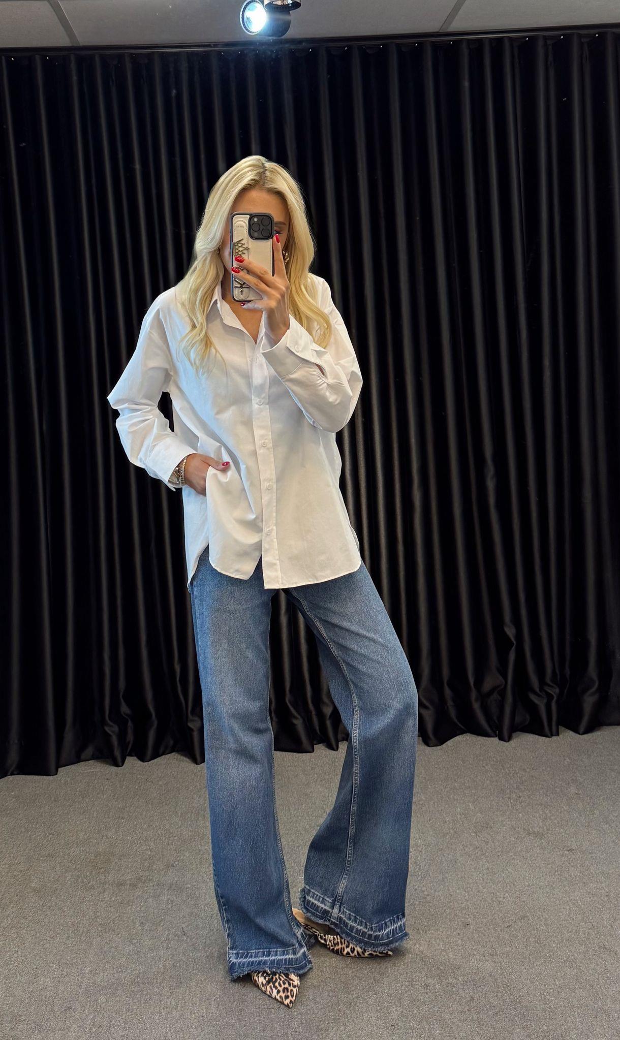 BASİC POPLİN GÖMLEK BEYAZ