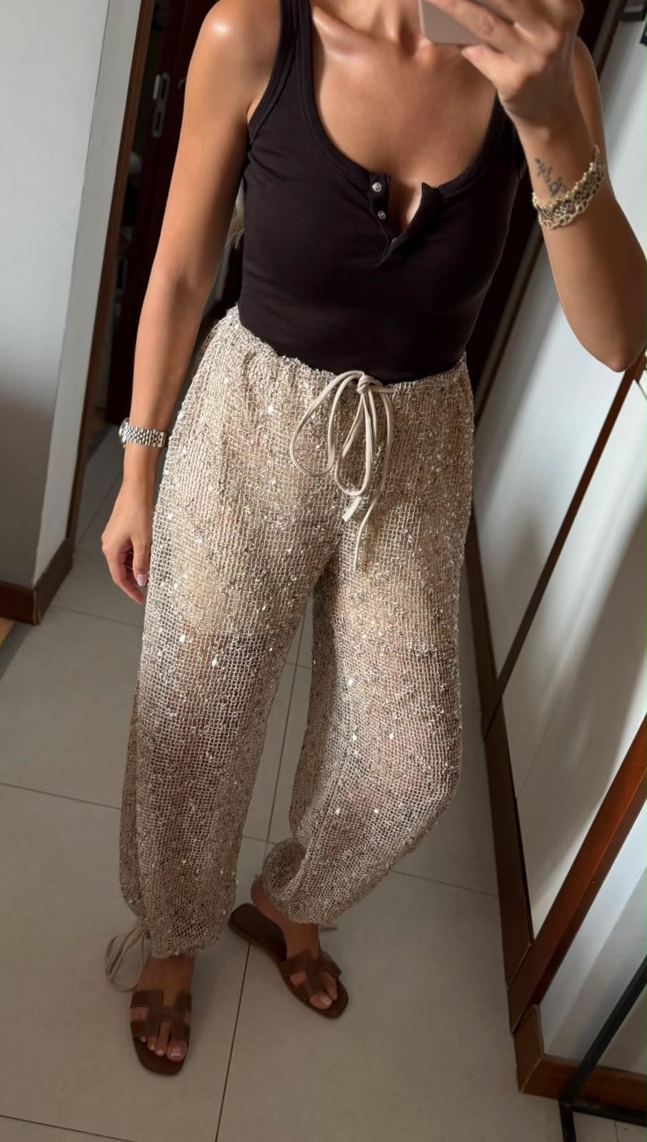 BEJ BRSHK MODEL PULLU PANTOLON