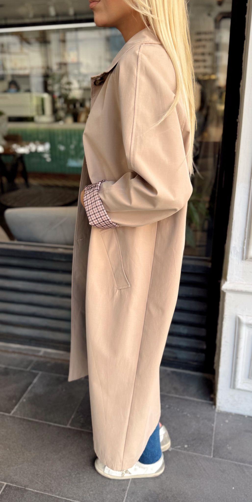 CAMEL KOL KATLAMALI TRENÇ