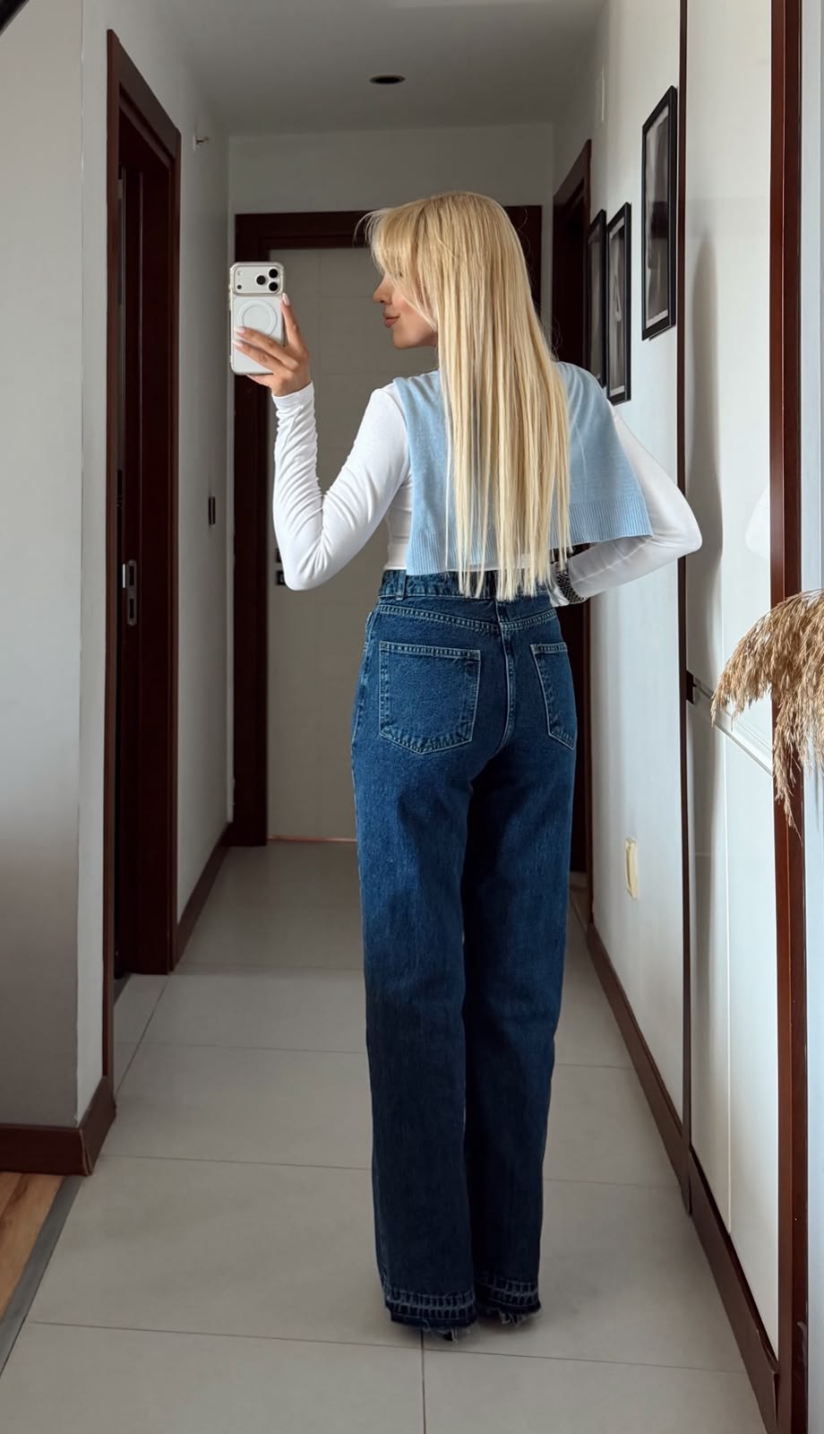 ÇİFT FERMUARLI PAÇASI YIRTMAÇLI JEAN