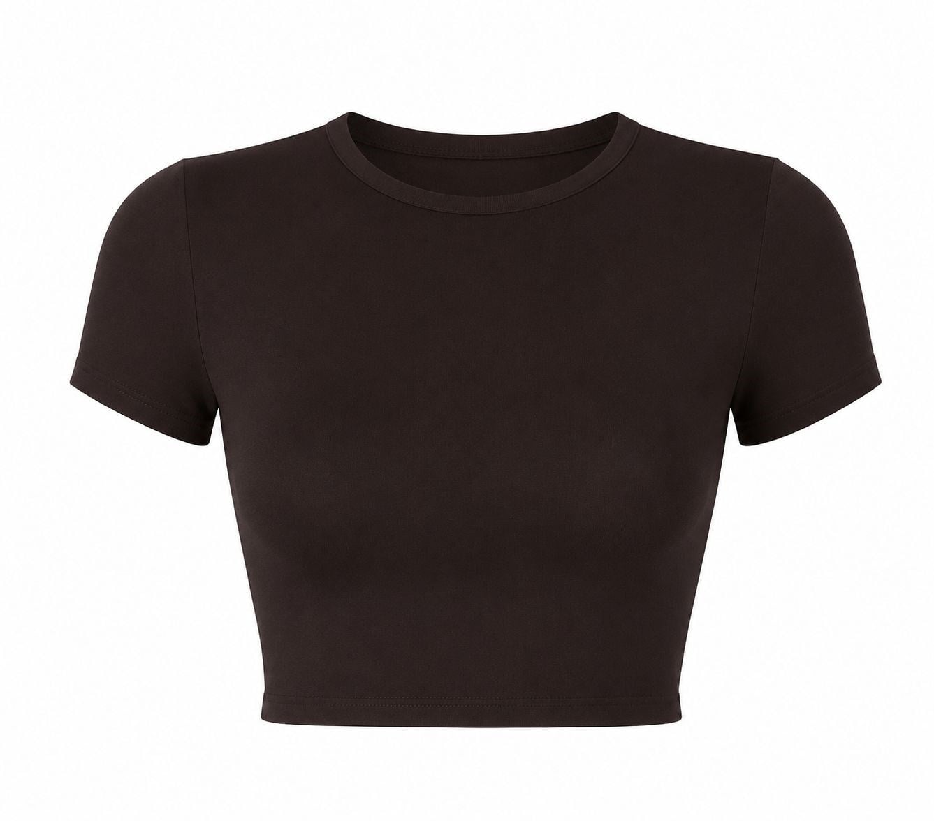 KAHVE DİLVİN MODAL CROP