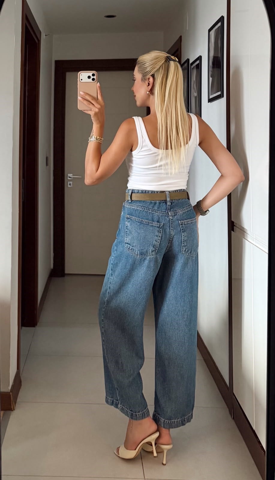 KEMERLİ TENSEL KARIŞIMLI JEAN