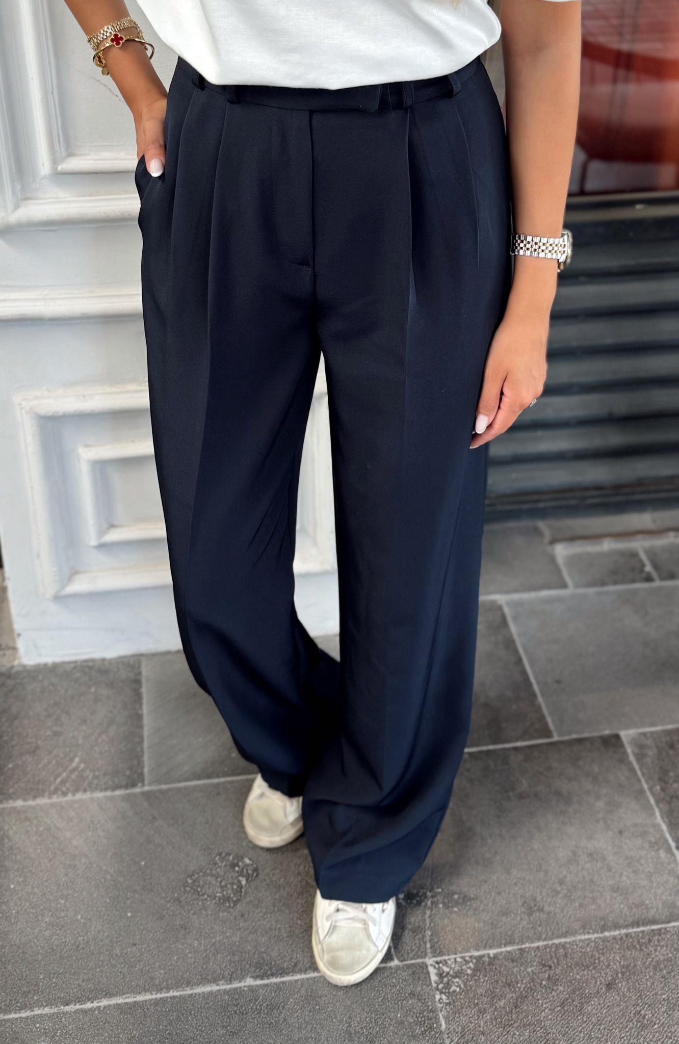 LACİVERT PALAZZO PANTOLON