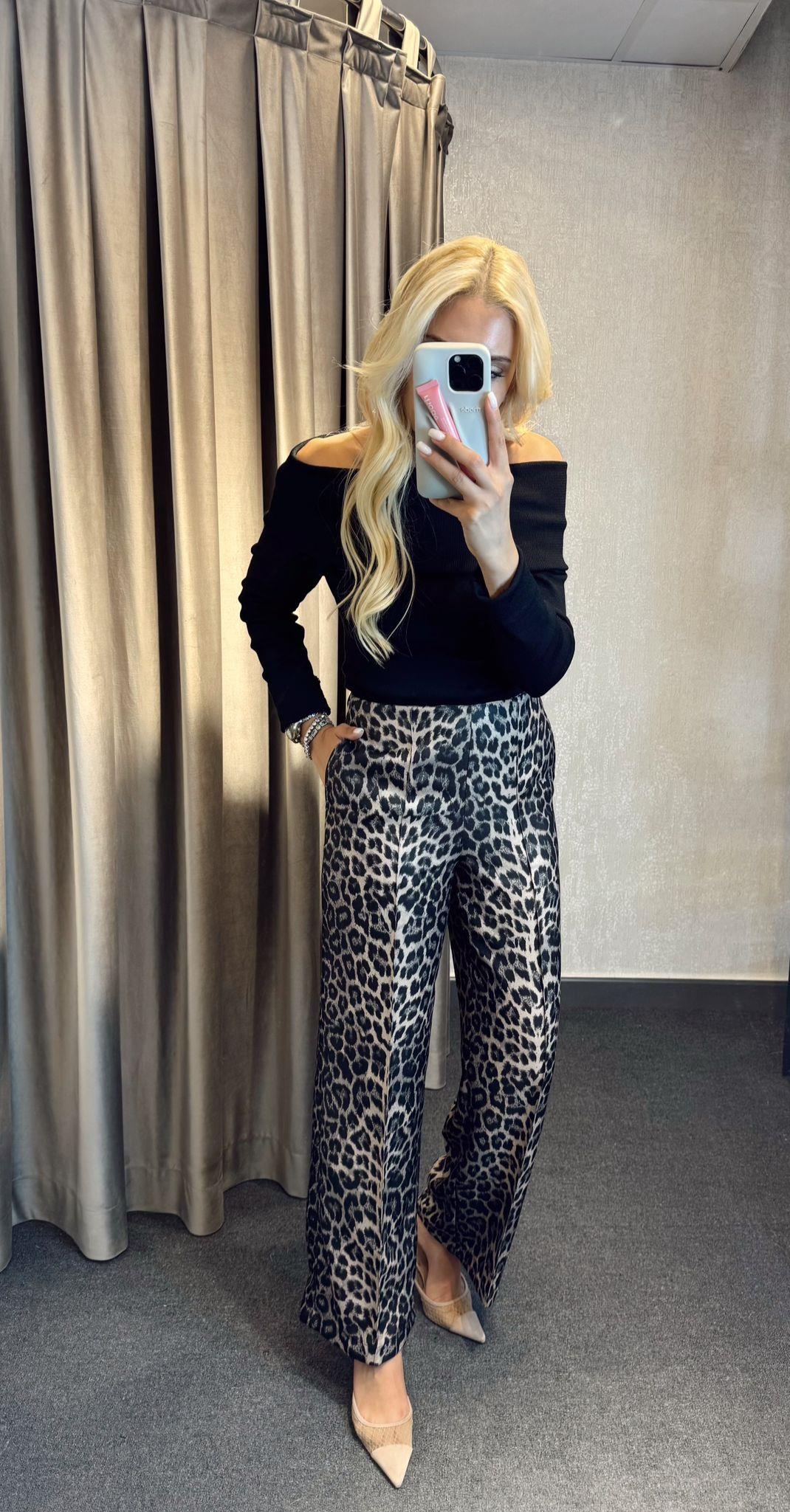 LEOPAR DESEN DÖKÜMLÜ PANTOLON LEO