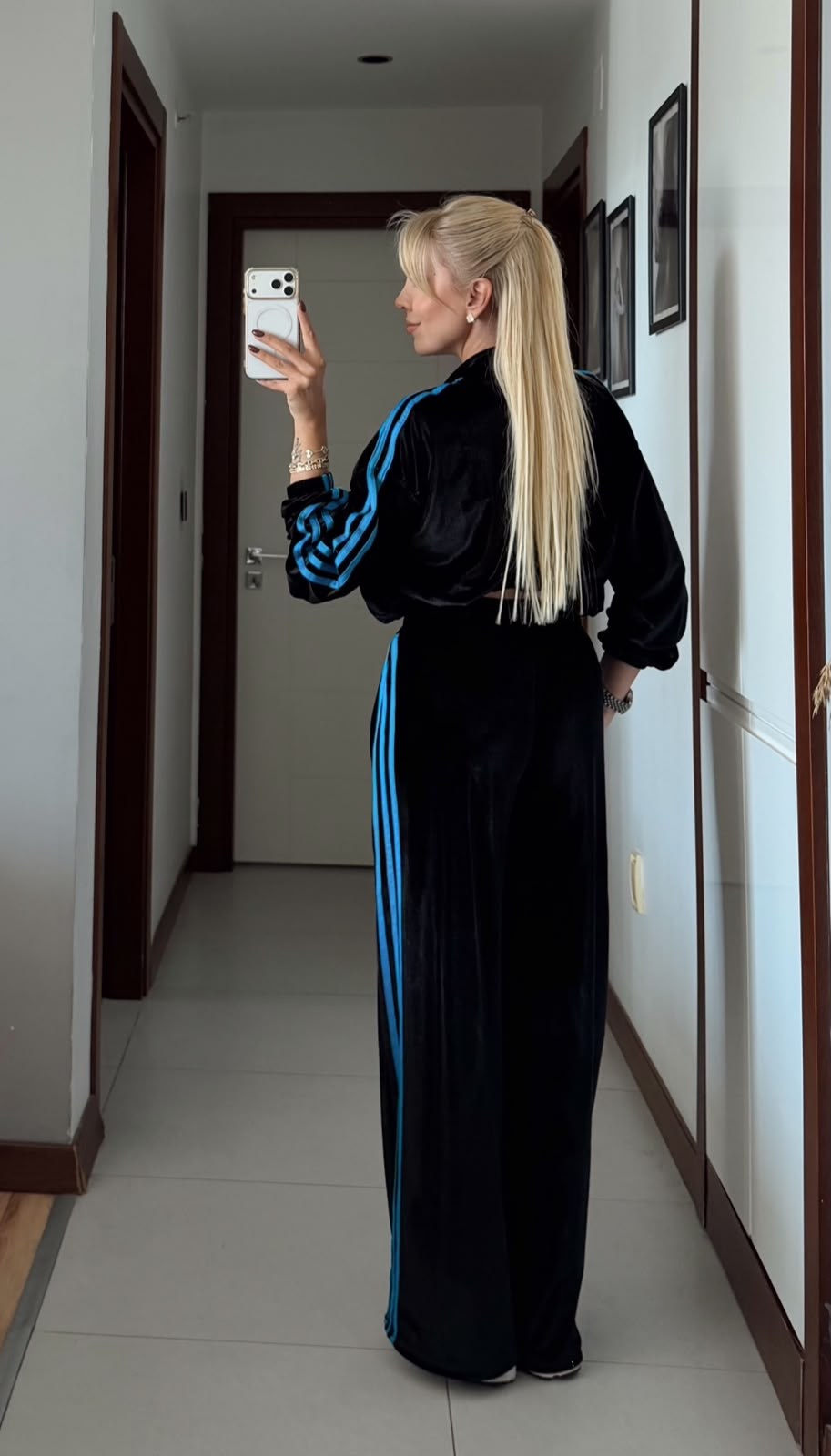 ORJ MARKA ADS SİYAH KADİFE ESOFMAN  TAKIM
