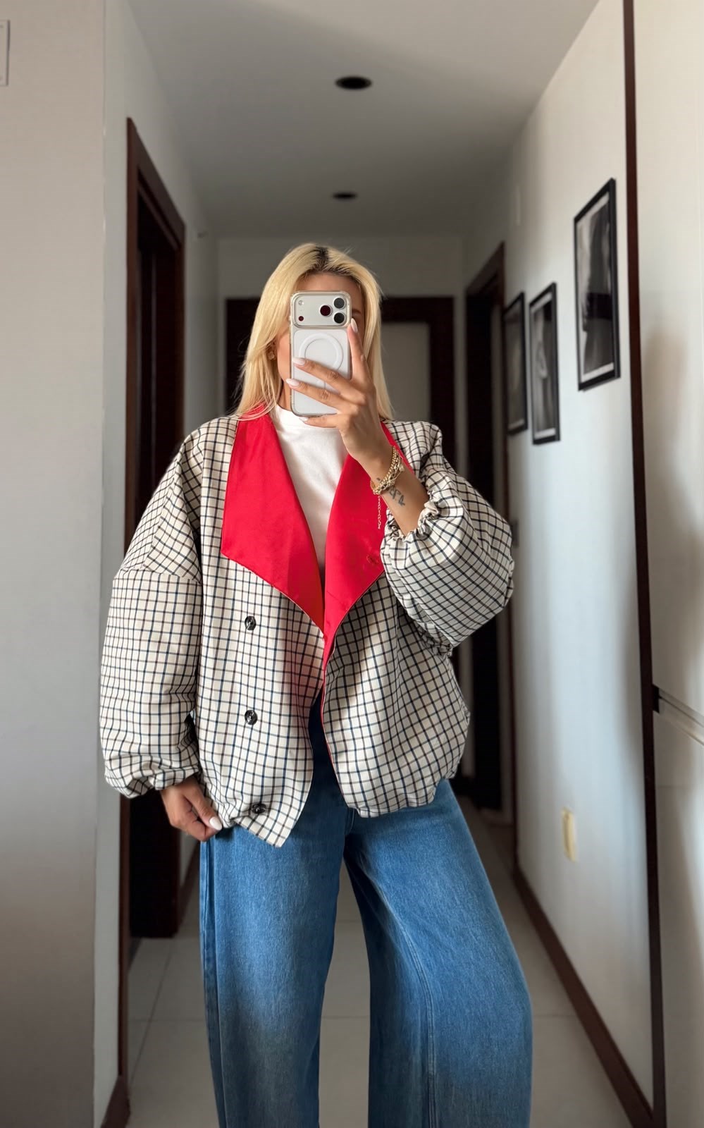 ORVİNA GARNİLİ EKOSE BOMBER CEKET