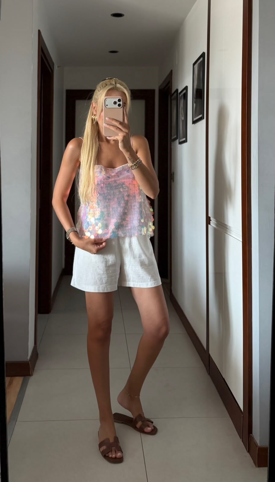 PEMBE MARKA MODEL İP ASKILI PULLU BLUZ